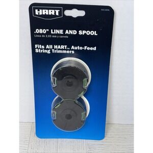 HART 2-Pack .080-inch Pre-Wound Cordless Trimmer Spools New Sealed.